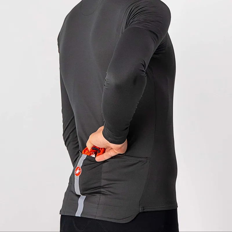 Castelli Squadra Stretch Vest in Fiery Red and Dark Gray-6